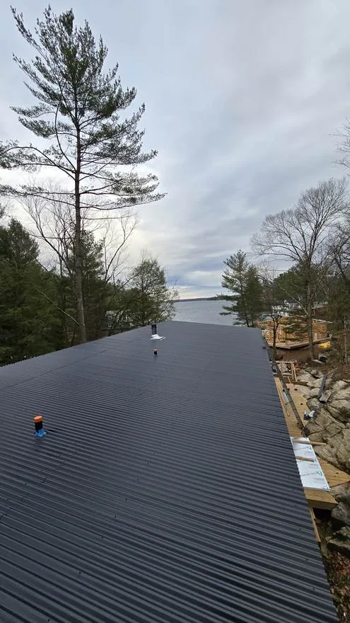 Metal roof on a Muskoka Lakes property
